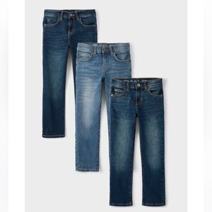 The Children's Place Jeans Set - Black, Blue, Gray Size: 12 Husky